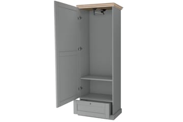 Jundapah Garderobe - Grå/Brun - Oppbevaring - Garderober & garderobesystem