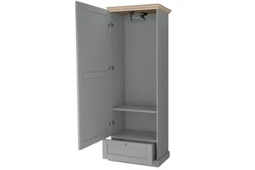 Jundapah Garderobe - Grå/Brun - Oppbevaring - Garderober & garderobesystem
