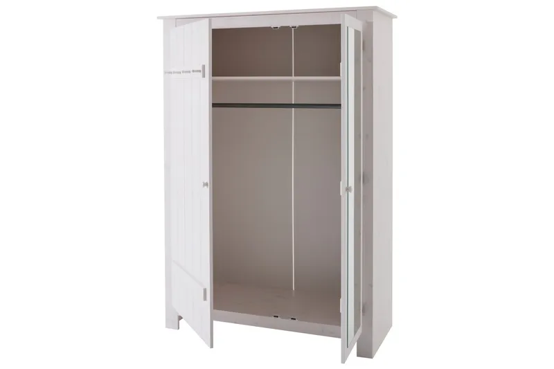 Kagomiel Garderobe m. Speil - Hvit - Oppbevaring - Garderober & garderobesystem