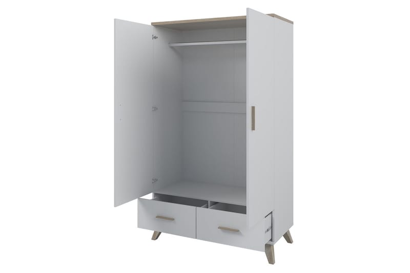 Kardos Garderobe 110 cm - Natur/Svart - Oppbevaring - Garderober & garderobesystem