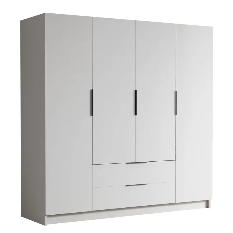 Kelros Garderobeskap 200x216 cm, Hvit