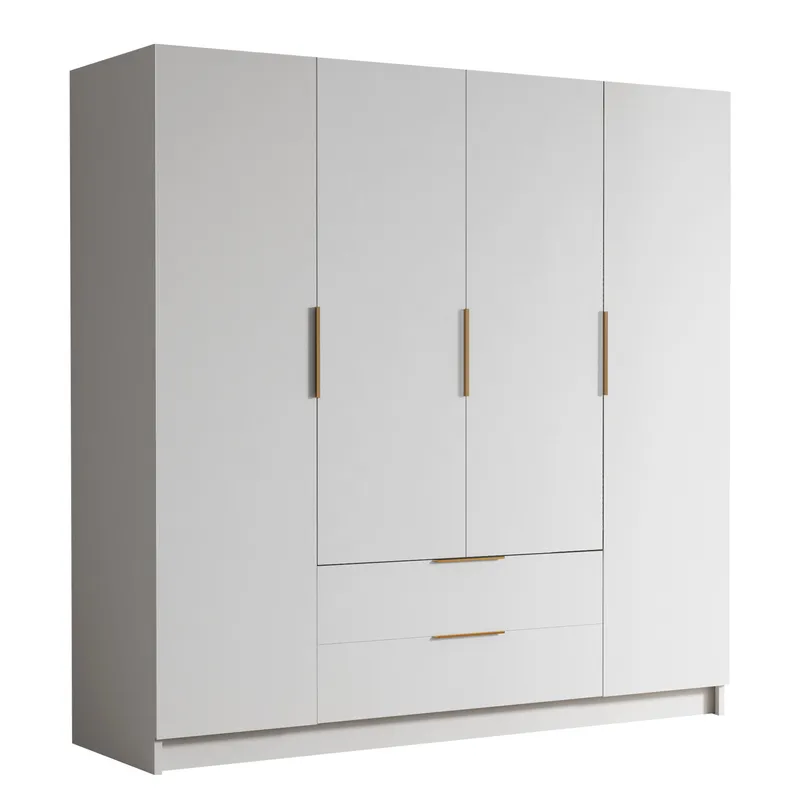 Kelros Garderobeskap 200x216 cm, Hvit