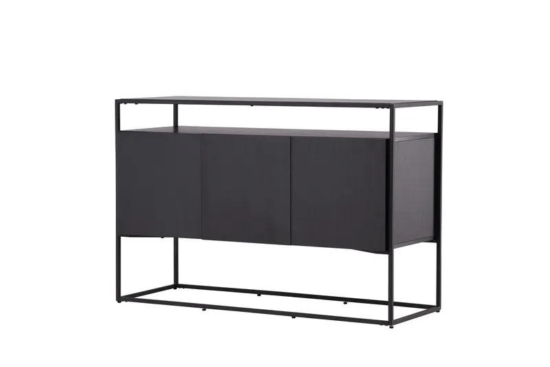 Kingsport Garderobe 120x80 cm - Svart - Oppbevaring - Oppbevaringsmøbler - Sideboard & skjenk