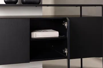 Kingsport Garderobe 120x80 cm - Svart - Oppbevaring - Oppbevaringsmøbler - Sideboard & skjenk
