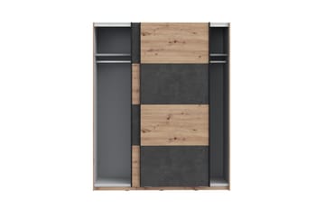Kocherinovo Garderobe 62x171 cm - Brun/Grå - Oppbevaring - Garderober & garderobesystem
