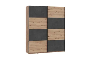 Kocherinovo Garderobe 62x171 cm - Brun/Grå - Oppbevaring - Garderober & garderobesystem