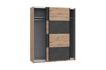 Kocherinovo Garderobe 62x171 cm - Brun/Grå - Oppbevaring - Garderober & garderobesystem