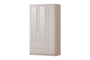 Kovric Hjørnegarderobe 105x182 cm - Matt Hvit - Oppbevaring - Garderober & garderobesystem