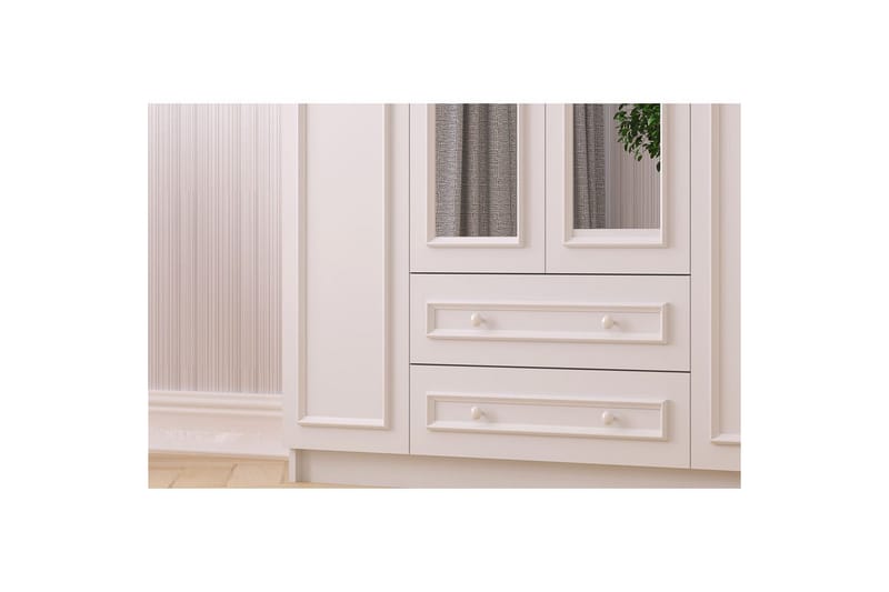 Kovric Hjørnegarderobe 140x184 cm - Matt Hvit - Oppbevaring - Garderober & garderobesystem - Garderobeskap