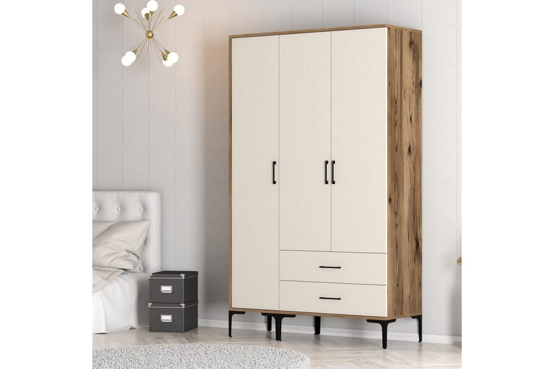 Kumsal Garderobe 120 cm - Cream - Oppbevaring - Garderober & garderobesystem