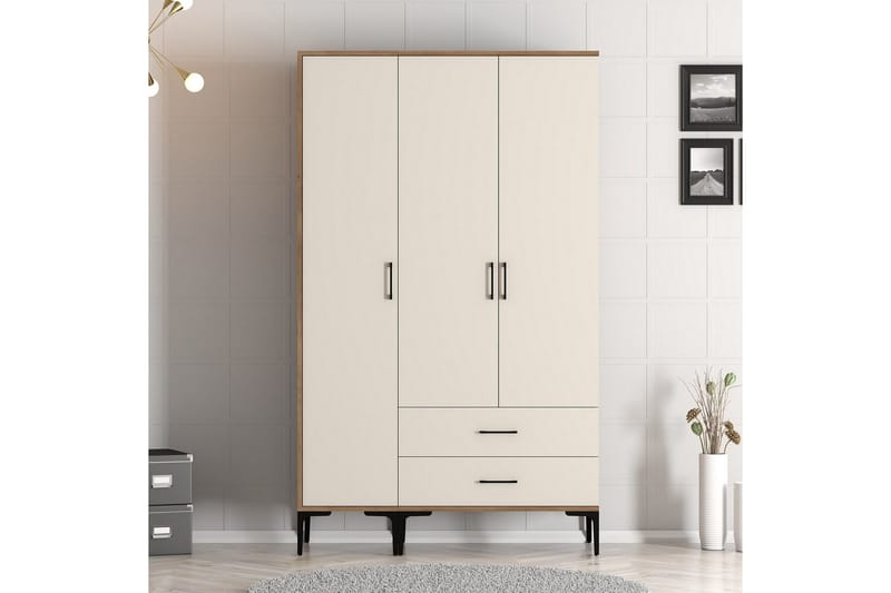 Kumsal Garderobe 120 cm, Cream