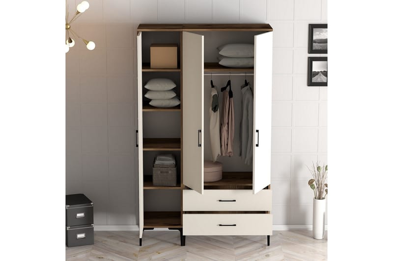Kumsal Garderobe 120 cm - Cream - Oppbevaring - Garderober & garderobesystem