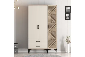 Kumsal Garderobe 120 cm - Cream - Oppbevaring - Garderober & garderobesystem