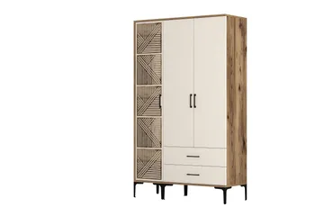 Kumsal Garderobe 120 cm - Cream - Oppbevaring - Garderober & garderobesystem