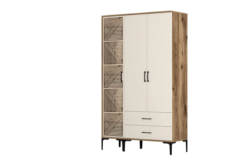 Kumsal Garderobe 120 cm - Cream - Oppbevaring - Garderober & garderobesystem
