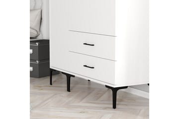 Kumsal Garderobe 120 cm - Hvit - Oppbevaring - Garderober & garderobesystem