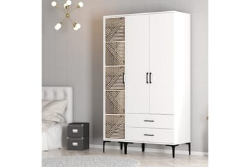 Kumsal Garderobe 120 cm - Hvit - Oppbevaring - Garderober & garderobesystem