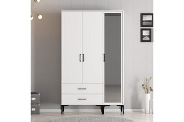 Kumsal Garderobe 120 cm - Hvit - Oppbevaring - Garderober & garderobesystem