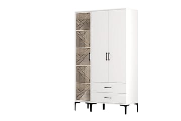 Kumsal Garderobe 120 cm - Hvit - Oppbevaring - Garderober & garderobesystem