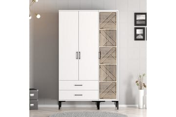 Kumsal Garderobe 120 cm - Hvit - Oppbevaring - Garderober & garderobesystem