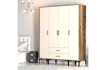 Kumsal Garderobe 160 cm - Cream - Oppbevaring - Garderober & garderobesystem