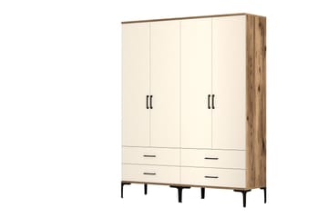 Kumsal Garderobe 160 cm - Cream - Oppbevaring - Garderober & garderobesystem