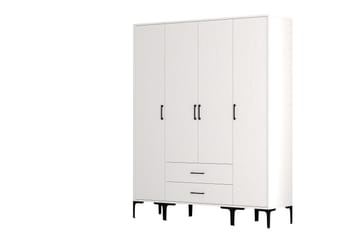 Kumsal Garderobe 160 cm - Hvit - Oppbevaring - Garderober & garderobesystem