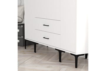 Kumsal Garderobe 160 cm - Hvit - Oppbevaring - Garderober & garderobesystem