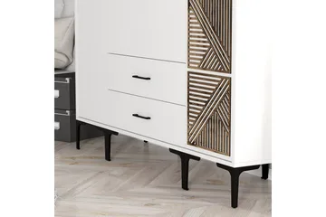 Kumsal Garderobe 160 cm - Hvit - Oppbevaring - Garderober & garderobesystem