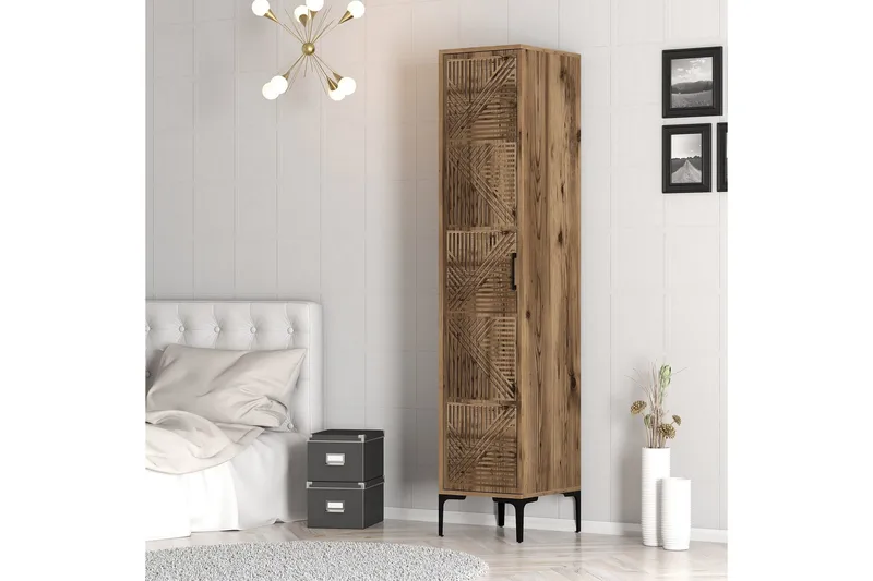 Kumsal Garderobe 40 cm - Valnøtt - Oppbevaring - Skap - Oppbevaringsskap