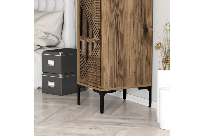 Kumsal Garderobe 40 cm - Valnøtt - Oppbevaring - Skap - Oppbevaringsskap