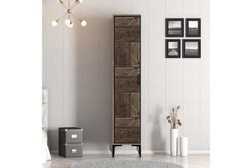 Kumsal Garderobe 40x47,5 cm - Valnøtt/Antrasitt - Oppbevaring - Garderober & garderobesystem