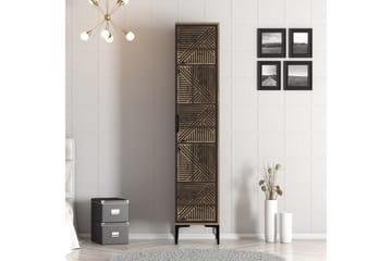 Kumsal Garderobe 40x47,5 cm - Valnøtt/Antrasitt - Oppbevaring - Garderober & garderobesystem