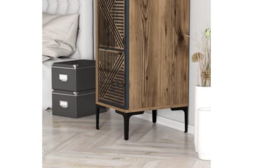 Kumsal Garderobe 40x47,5 cm - Valnøtt/Antrasitt - Oppbevaring - Garderober & garderobesystem