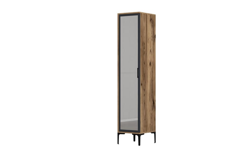 Kumsal Garderobe 40x47,5 cm - Valnøtt/Antrasitt - Oppbevaring - Garderober & garderobesystem