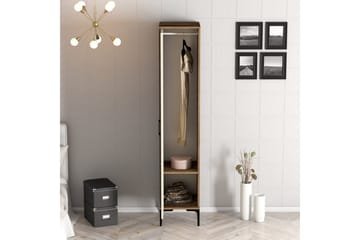 Kumsal Garderobe 40x47,5 cm - Valnøtt/Krem - Oppbevaring - Garderober & garderobesystem