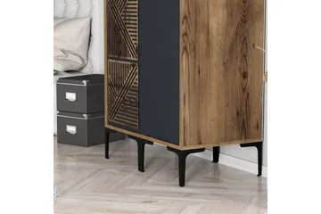 Kumsal Garderobe 80 cm - Antrasitt - Oppbevaring - Garderober & garderobesystem