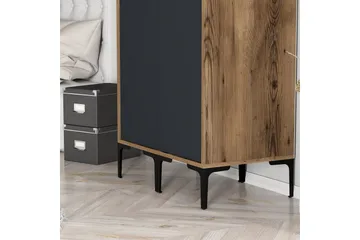 Kumsal Garderobe 80 cm - Antrasitt - Oppbevaring - Garderober & garderobesystem