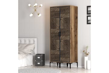 Kumsal Garderobe 80 cm - Antrasitt - Oppbevaring - Garderober & garderobesystem