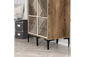 Kumsal Garderobe 80 cm - Brun/Hvit - Oppbevaring - Garderober & garderobesystem