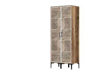 Kumsal Garderobe 80 cm - Brun/Hvit - Oppbevaring - Garderober & garderobesystem