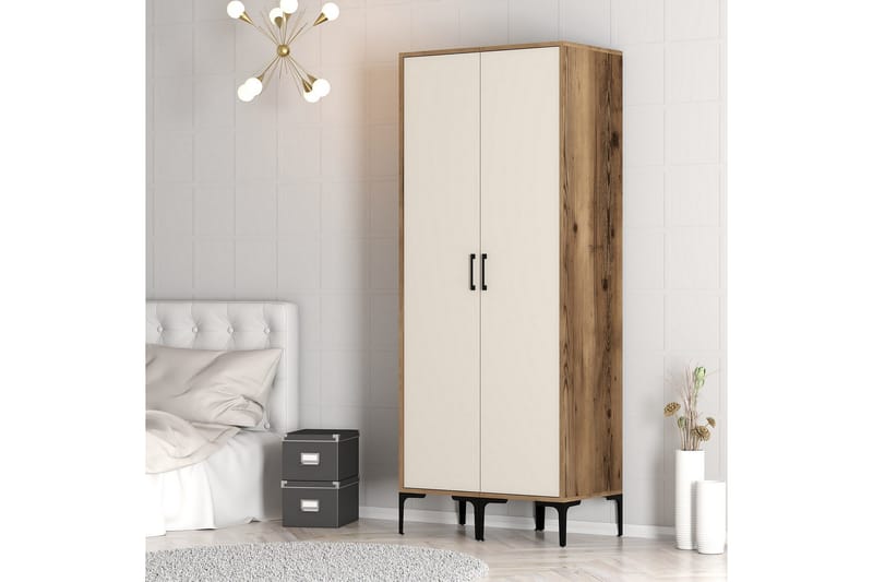 Kumsal Garderobe 80 cm - Cream - Oppbevaring - Garderober & garderobesystem