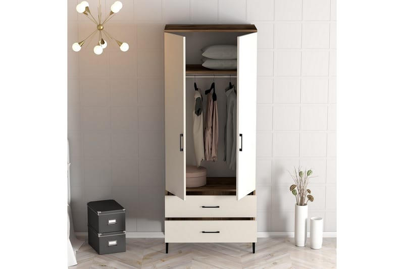 Kumsal Garderobe 80 cm - Cream - Oppbevaring - Garderober & garderobesystem