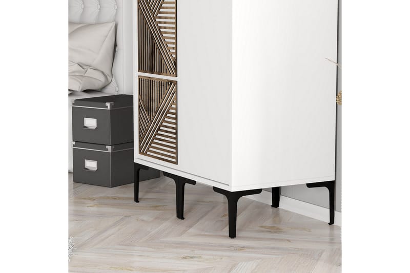 Kumsal Garderobe 80 cm - Hvit - Oppbevaring - Garderober & garderobesystem