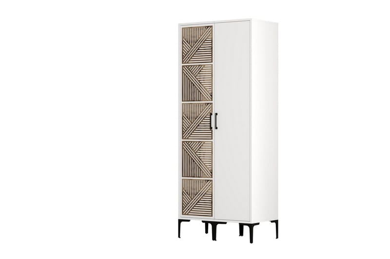 Kumsal Garderobe 80 cm - Hvit - Oppbevaring - Garderober & garderobesystem