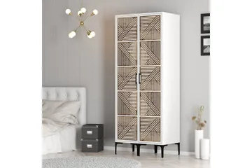 Kumsal Garderobe 80 cm - Hvit - Oppbevaring - Garderober & garderobesystem