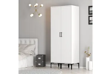 Kumsal Garderobe 80 cm - Hvit - Oppbevaring - Garderober & garderobesystem