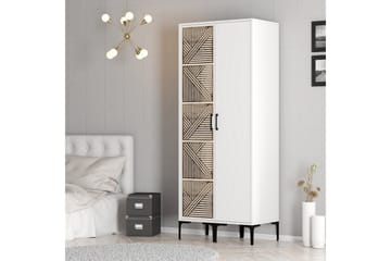 Kumsal Garderobe 80 cm - Hvit - Oppbevaring - Garderober & garderobesystem