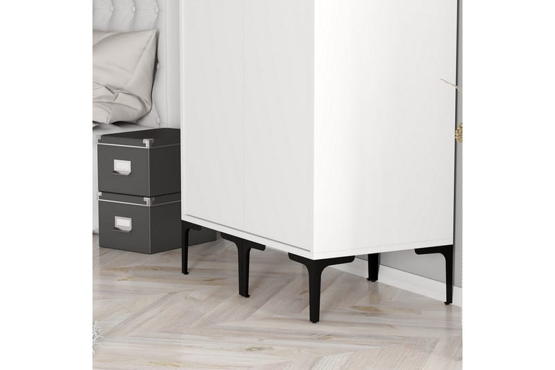Kumsal Garderobe 80 cm - Hvit - Oppbevaring - Garderober & garderobesystem