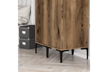 Kumsal Garderobe 80 cm - Valnøtt - Oppbevaring - Garderober & garderobesystem